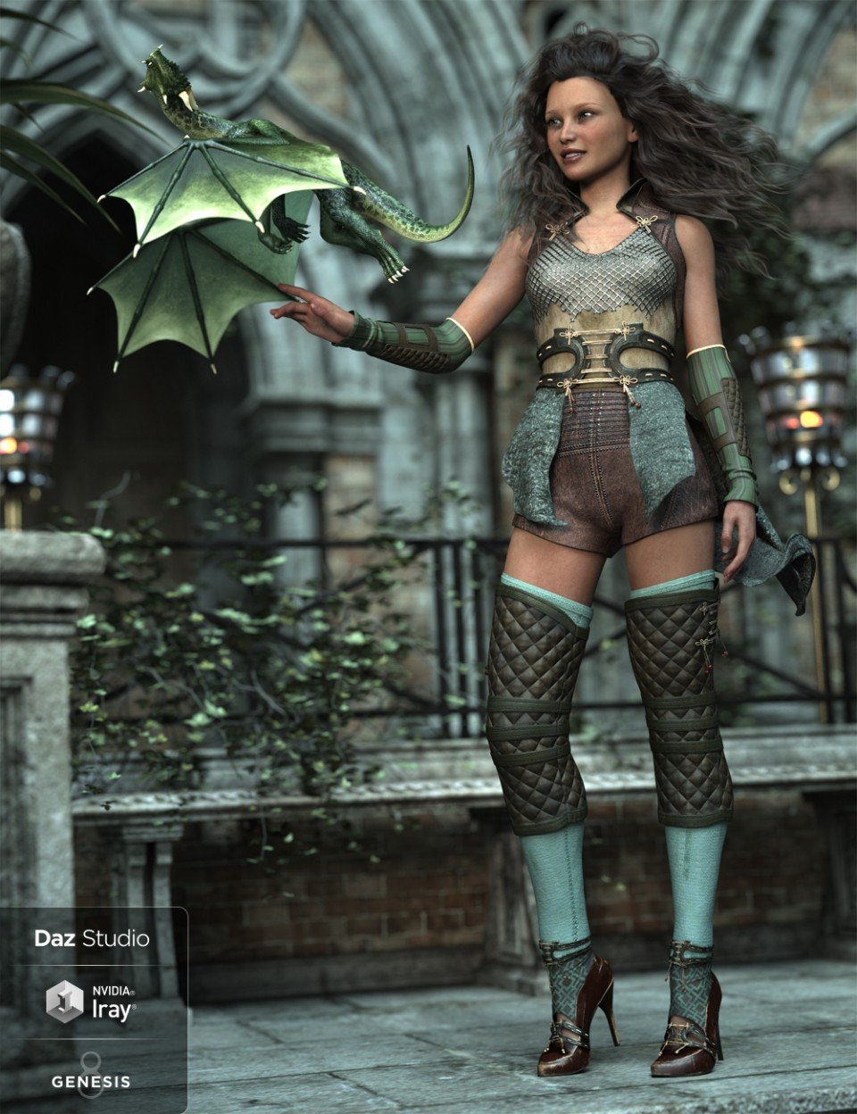 dForce Wind guard Outfit for Genesis 8 Female(s)
