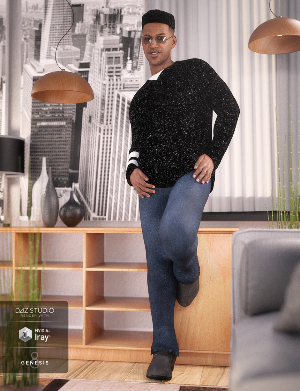 dForce Winston Avenue Outfit for Genesis 8男(s)