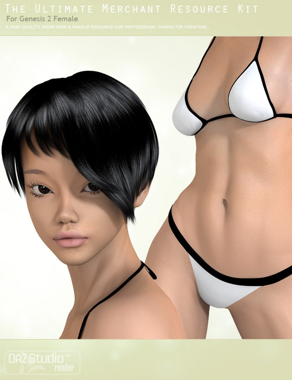 亚洲皮肤商人资源纹理工具包创世纪2女性(s)