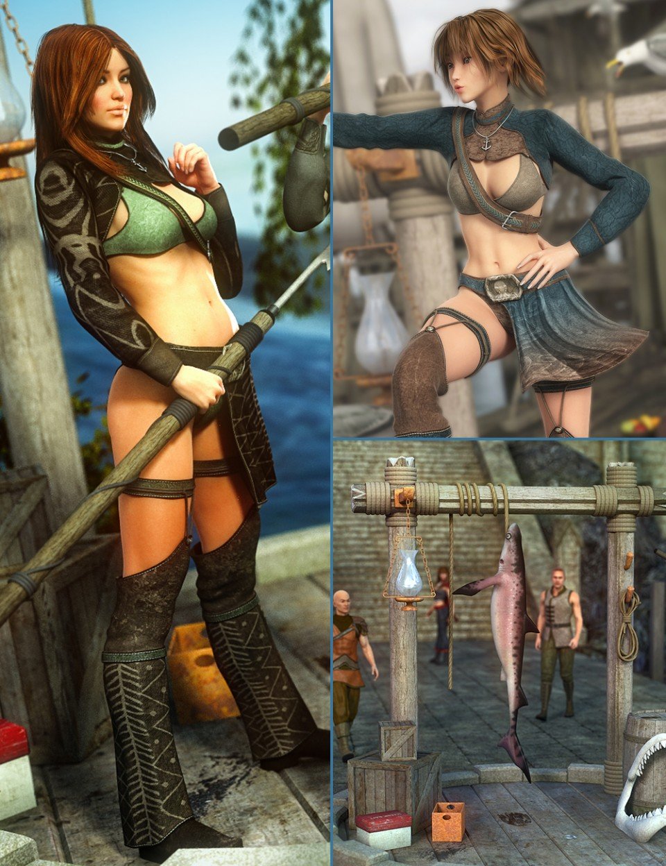 鱼叉女孩包