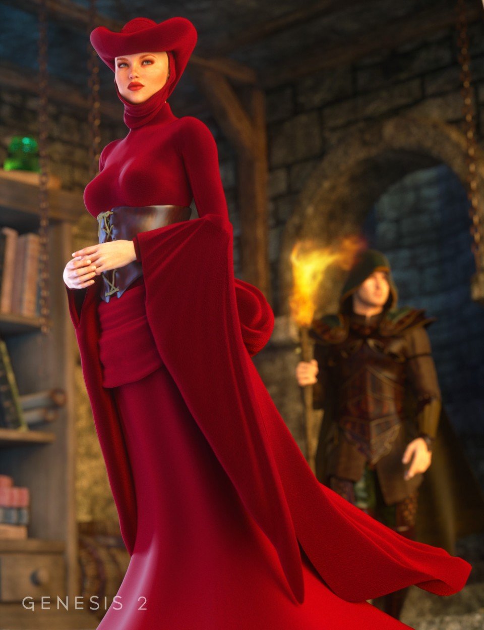 变形幻想服装Exp 2 for Genesis 2 Female