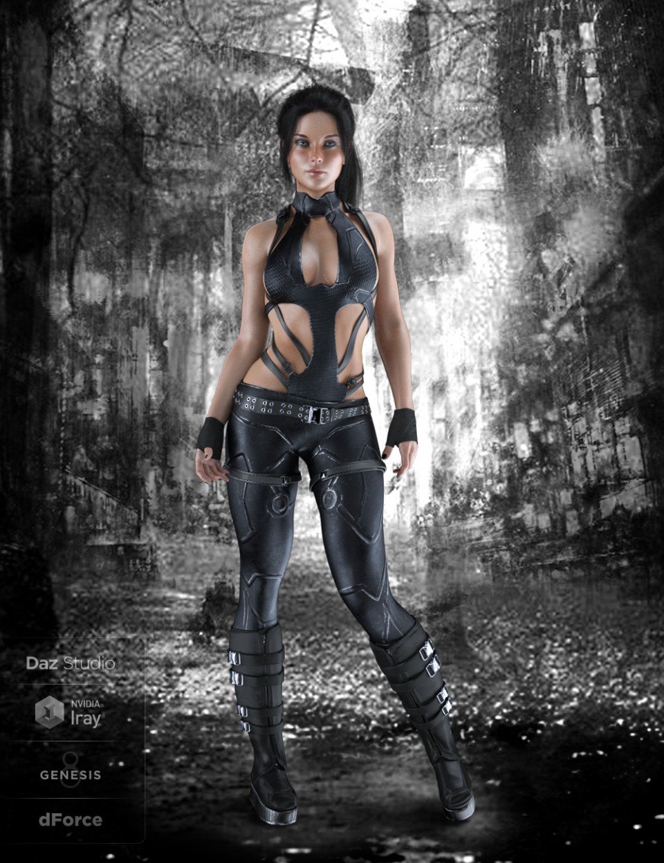 X-Fashion Tactical Touch Outfit for Genesis 8