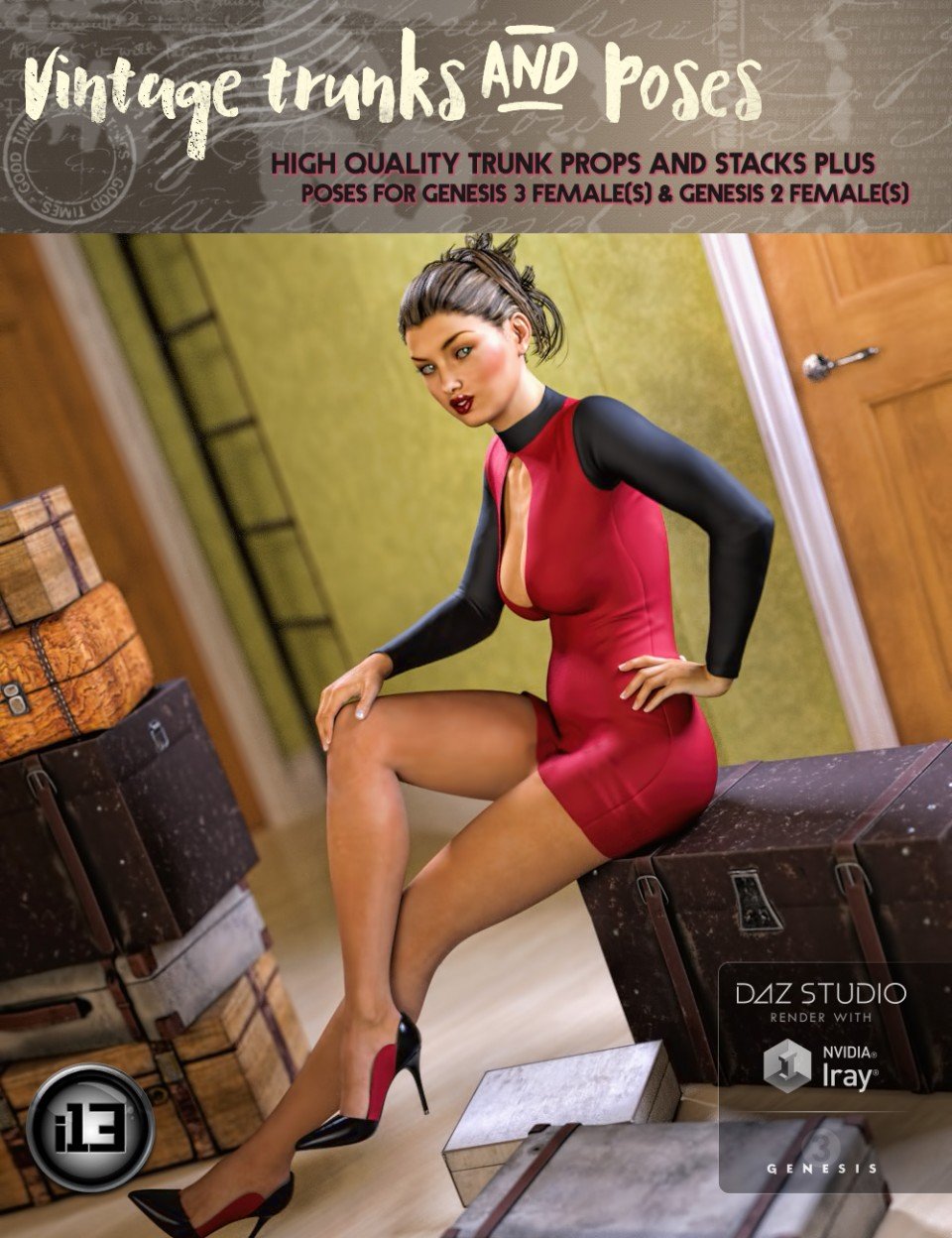 i13 Vintage trunk and pose G2F G3F