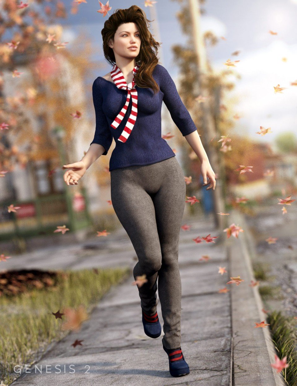 秋季下午服装创世纪2女(s) +纹理