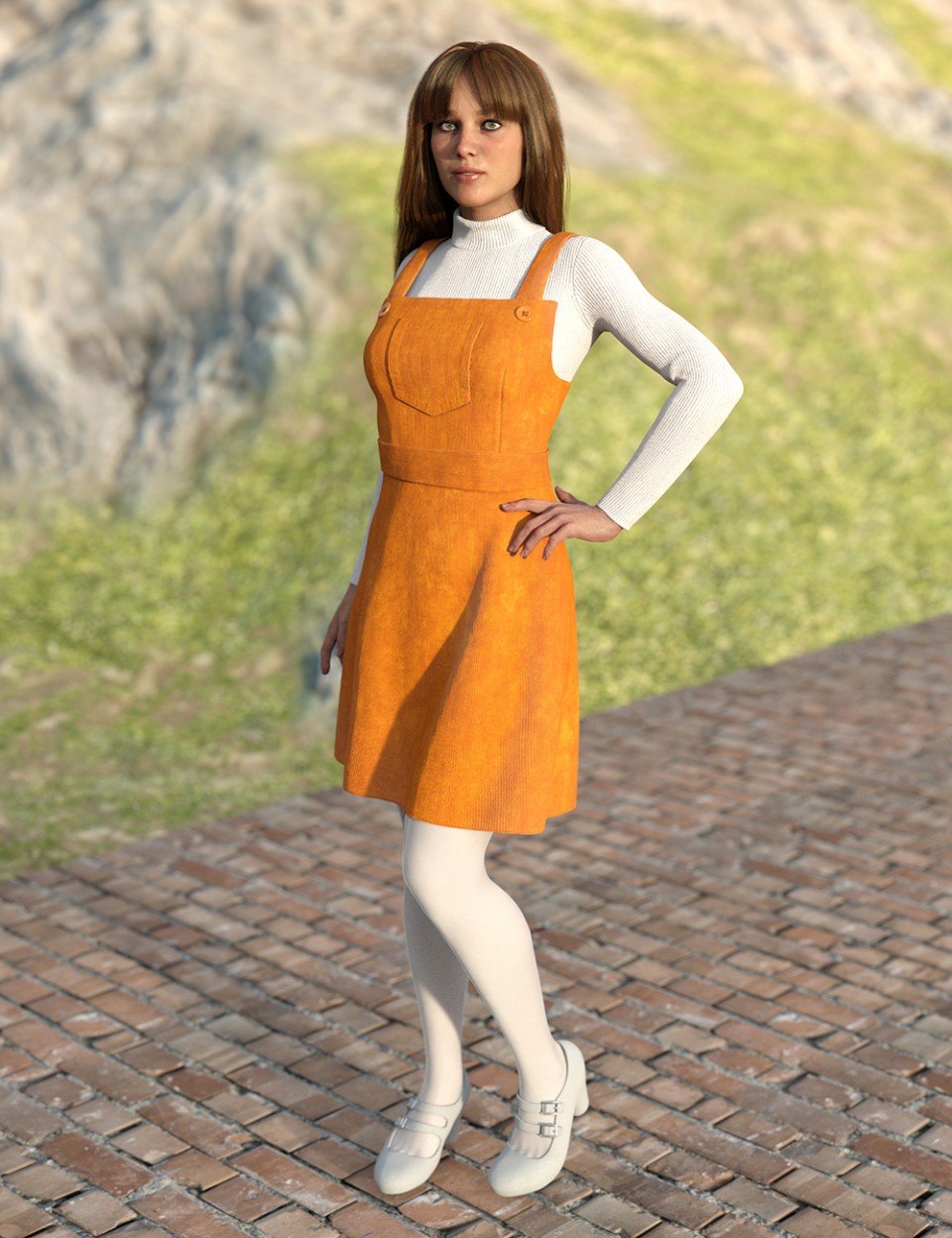 dForce Genesis 8女性灯芯绒套头服装