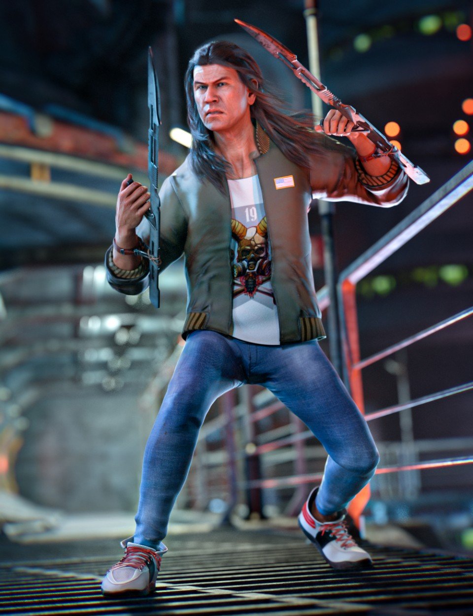 dForce Street Blade Outfit for Genesis 8