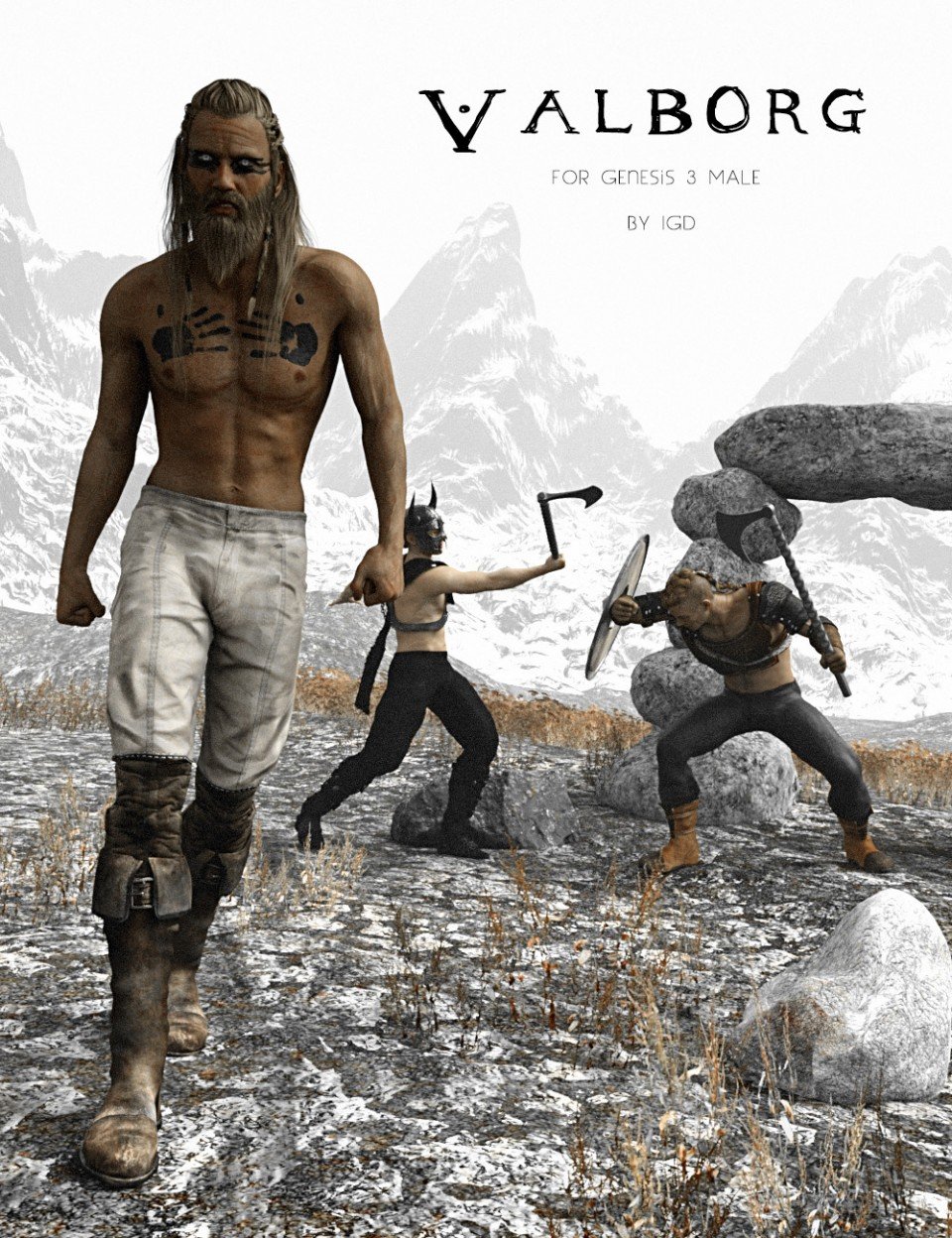 IGD Valborg为创世纪3男摆姿势