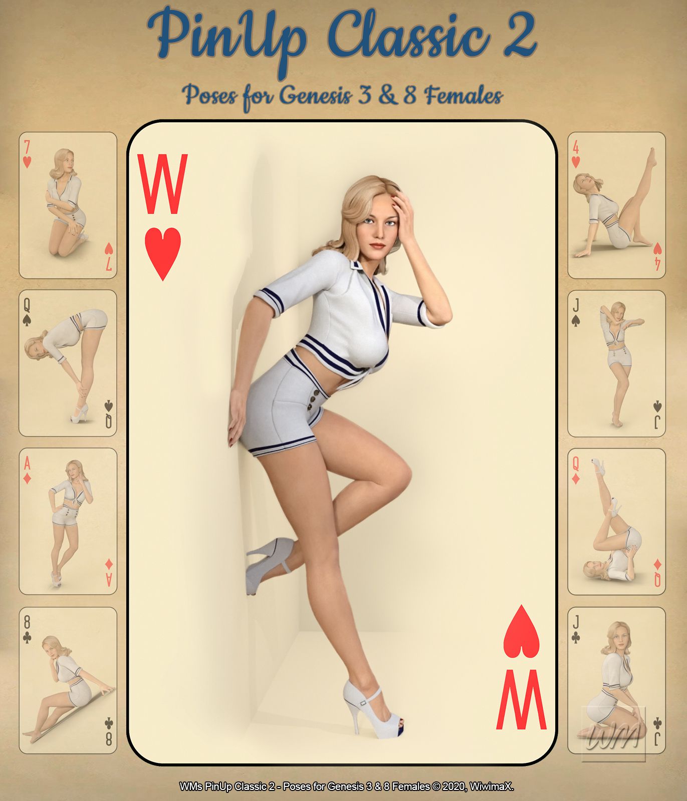 WMs PinUp经典2 -为创世纪3和8女性摆姿势