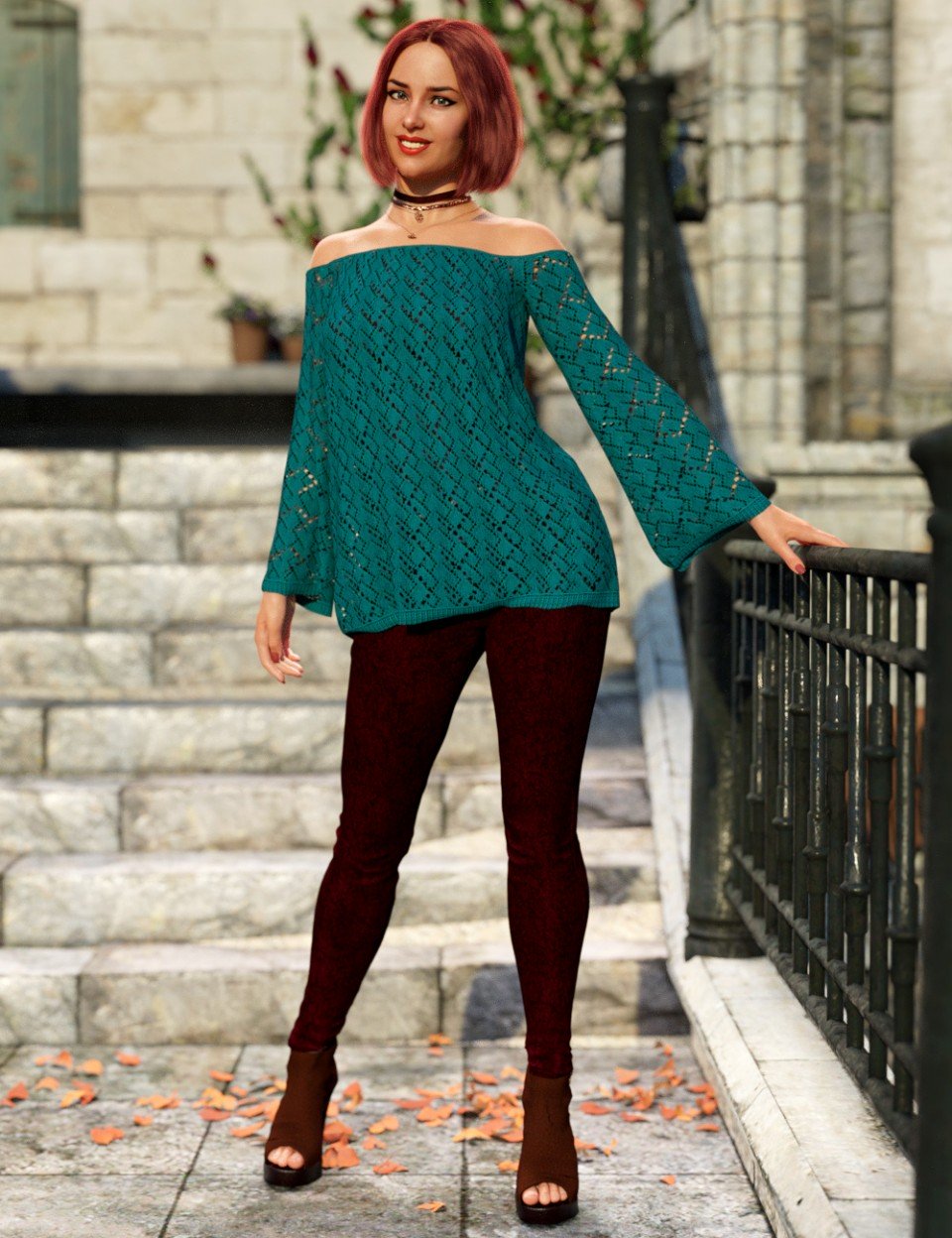 创世纪8女版dForce Autumn Bloom Outfit (s)