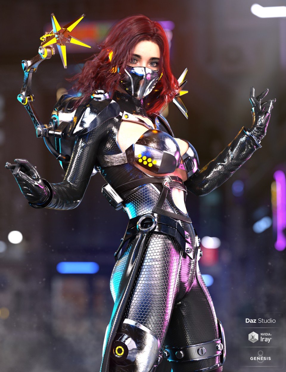 dForce博士深色服装纹理