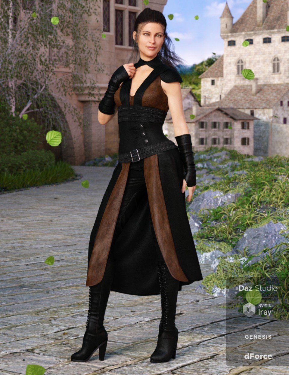 dForce Greenborough Adventure Outfit for Genesis 8 Female(s)