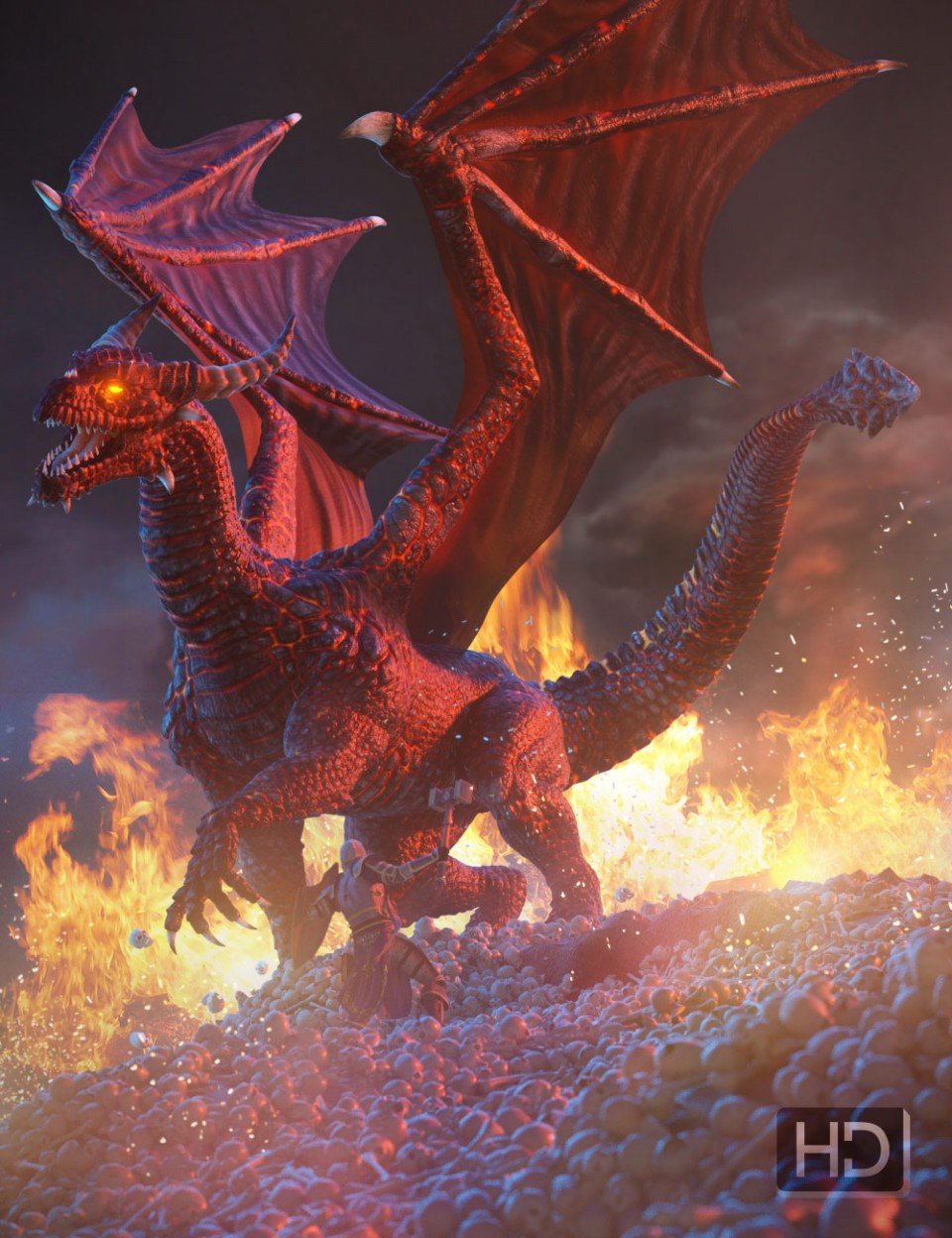 DAZ Dragon 3的地狱之龙高清版