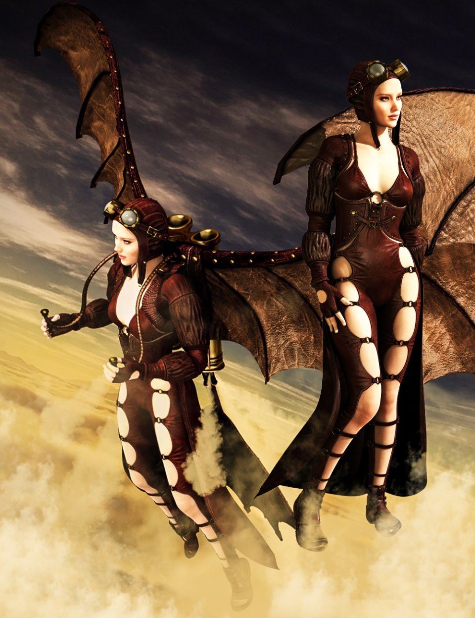 Mec4D，创世纪2号女性的Aviatrix (s)