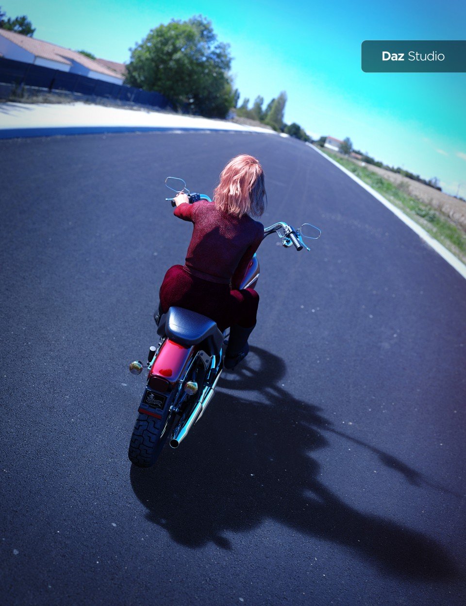 超高清Iray HDRI, DOF - The Road