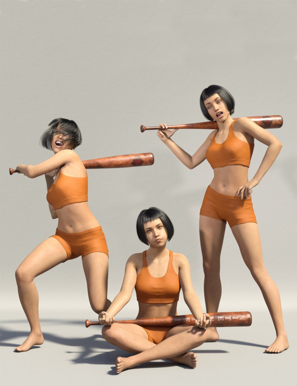 MadBat道具的姿势和表情创世纪8女