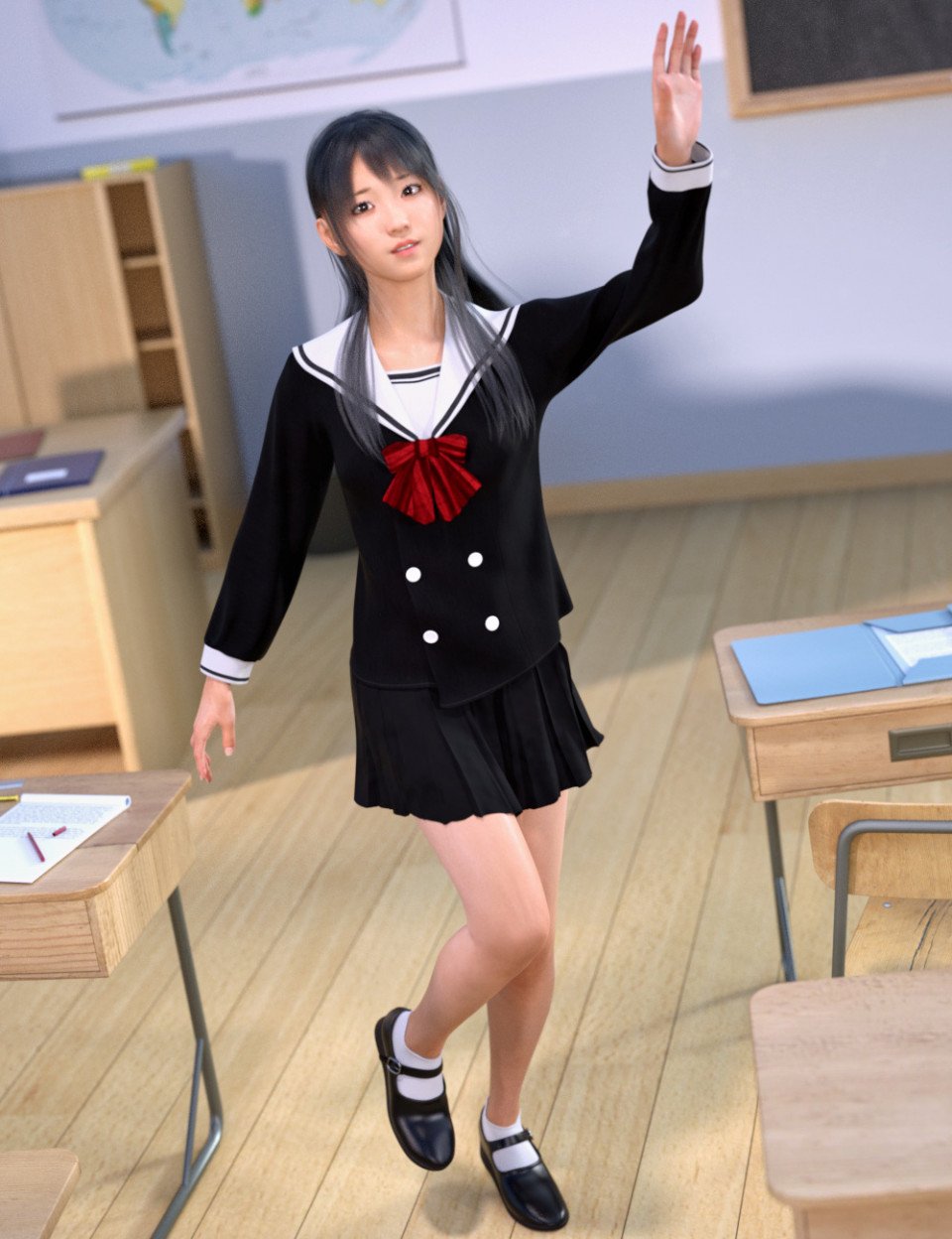 dForce创世纪8女版双排扣制服