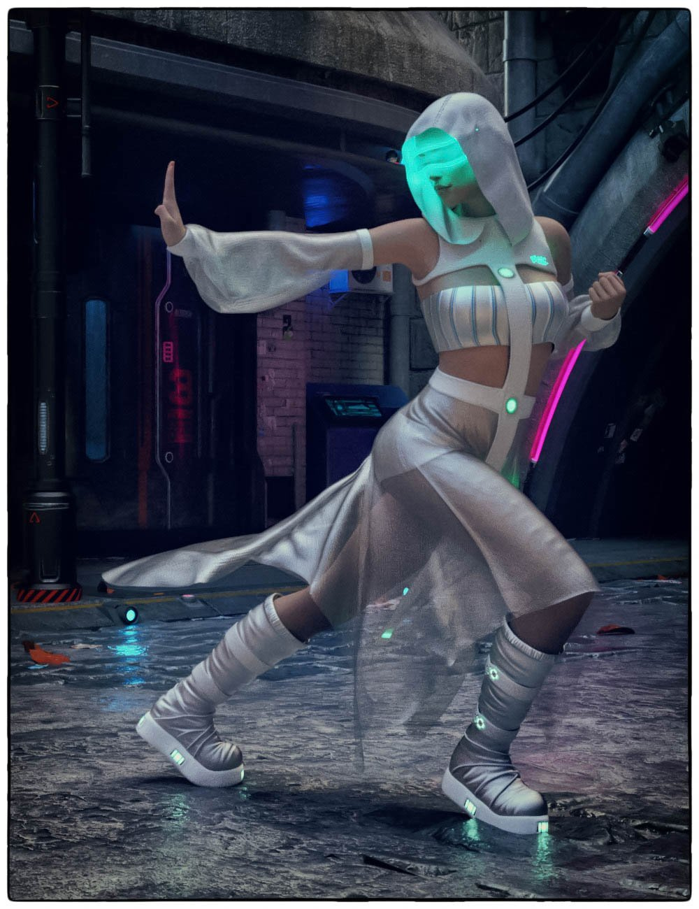 dForce CB Haze Alpha服装为创世纪8的女性设置