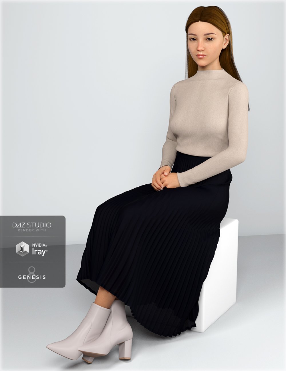 dForce HnC百褶裙套装为创世纪8女