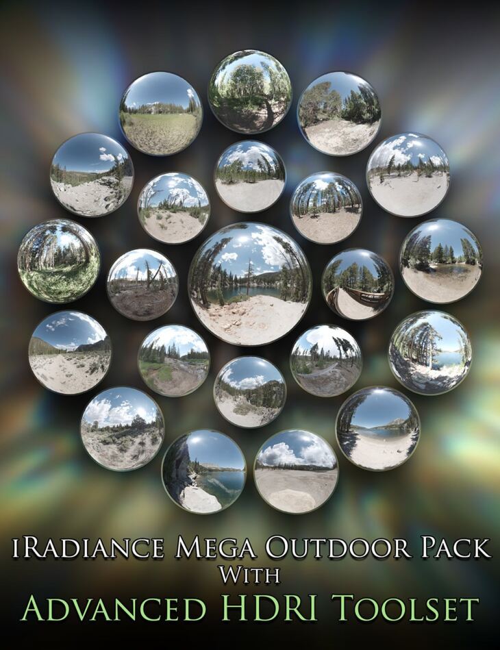 radiance Mega Outdoor Pack - 24 HDRIs与高级HDRI工具