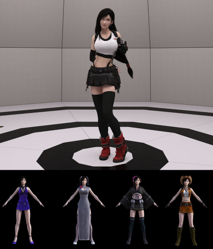 G8F和G8.1F的FF7R Tifa