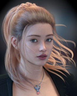 创世纪9、8和8.1女性的Alo Alexeia头发 - ALO Alexeia Hair for Genesis 9, 8 and 8.1 Females_DAZ3D下载站